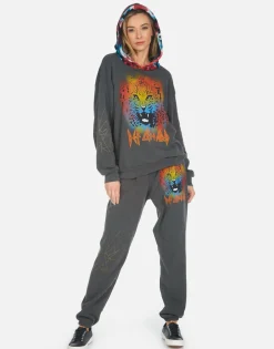 Sale Tanzy Def Leppard Leopard Women Long Sweatpants