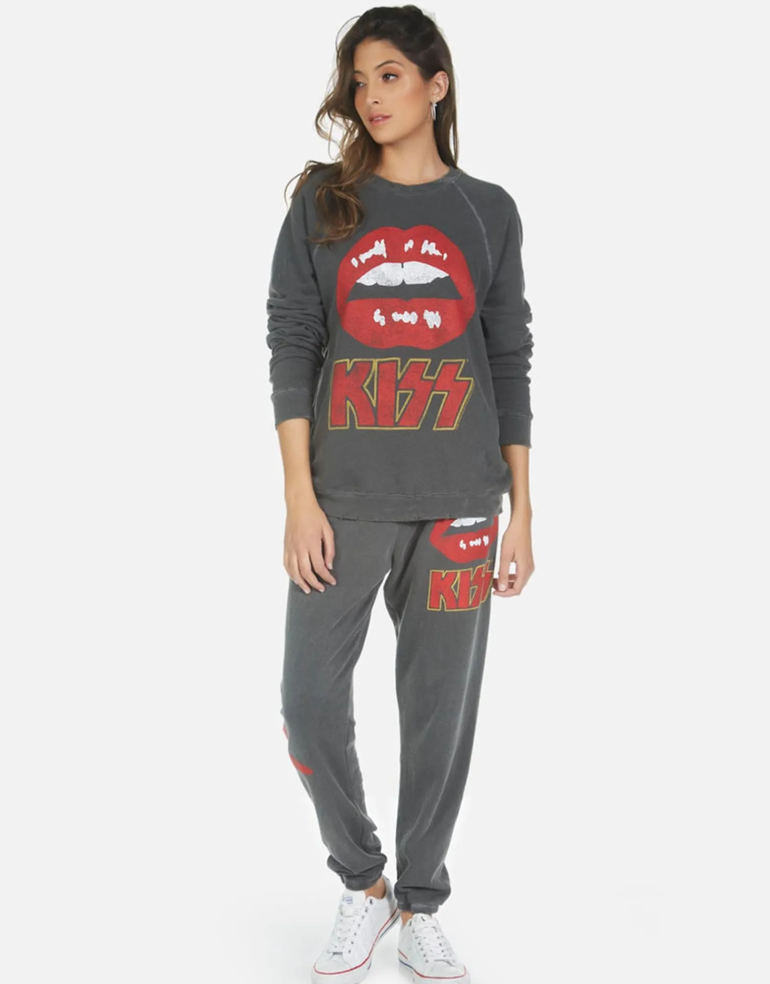 Clearance Tanzy Kiss Lip Women Long Sweatpants