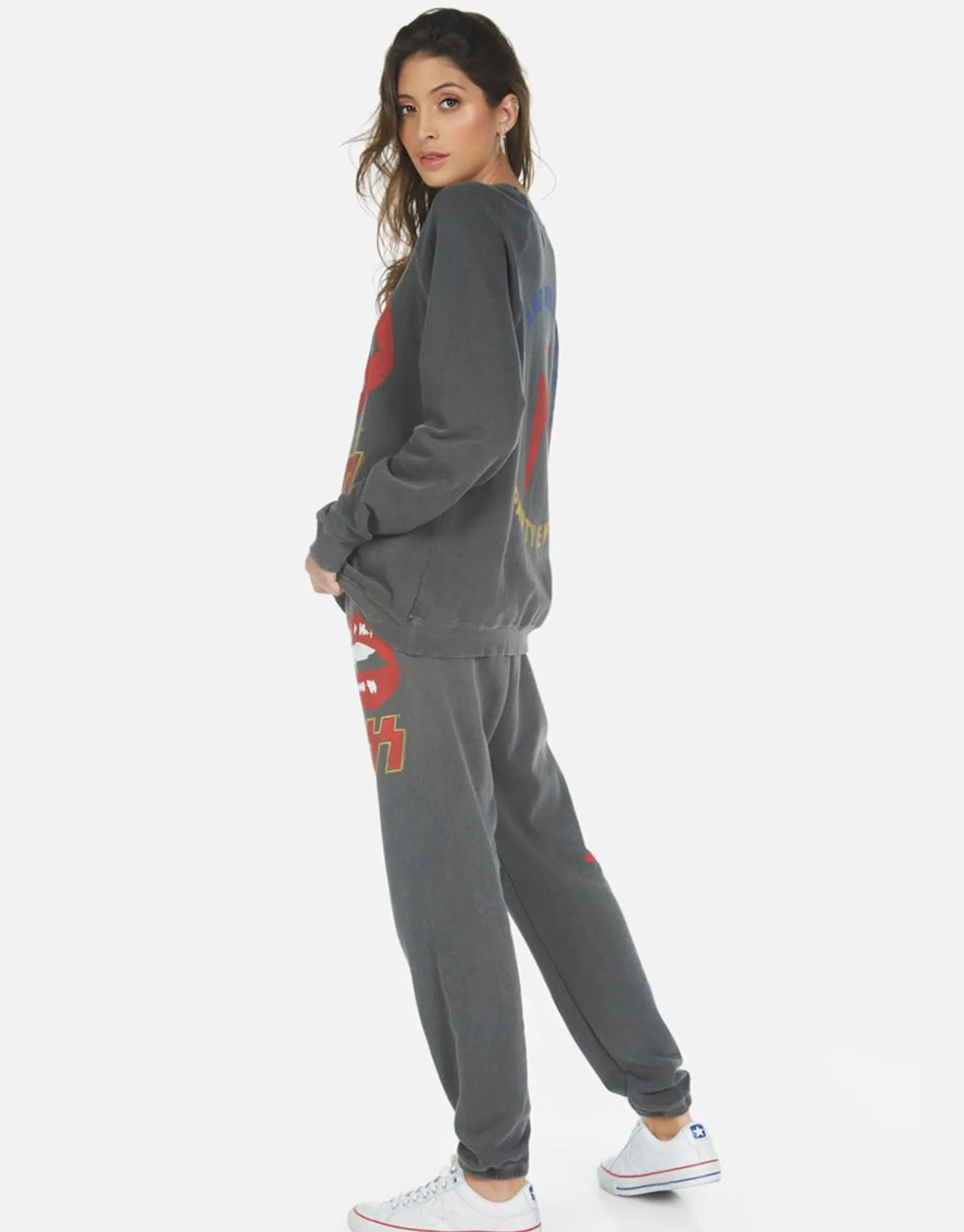 Clearance Tanzy Kiss Lip Women Long Sweatpants