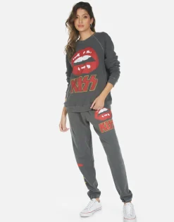 Clearance Tanzy Kiss Lip Women Long Sweatpants