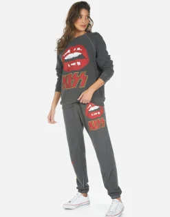 Clearance Tanzy Kiss Lip Women Long Sweatpants