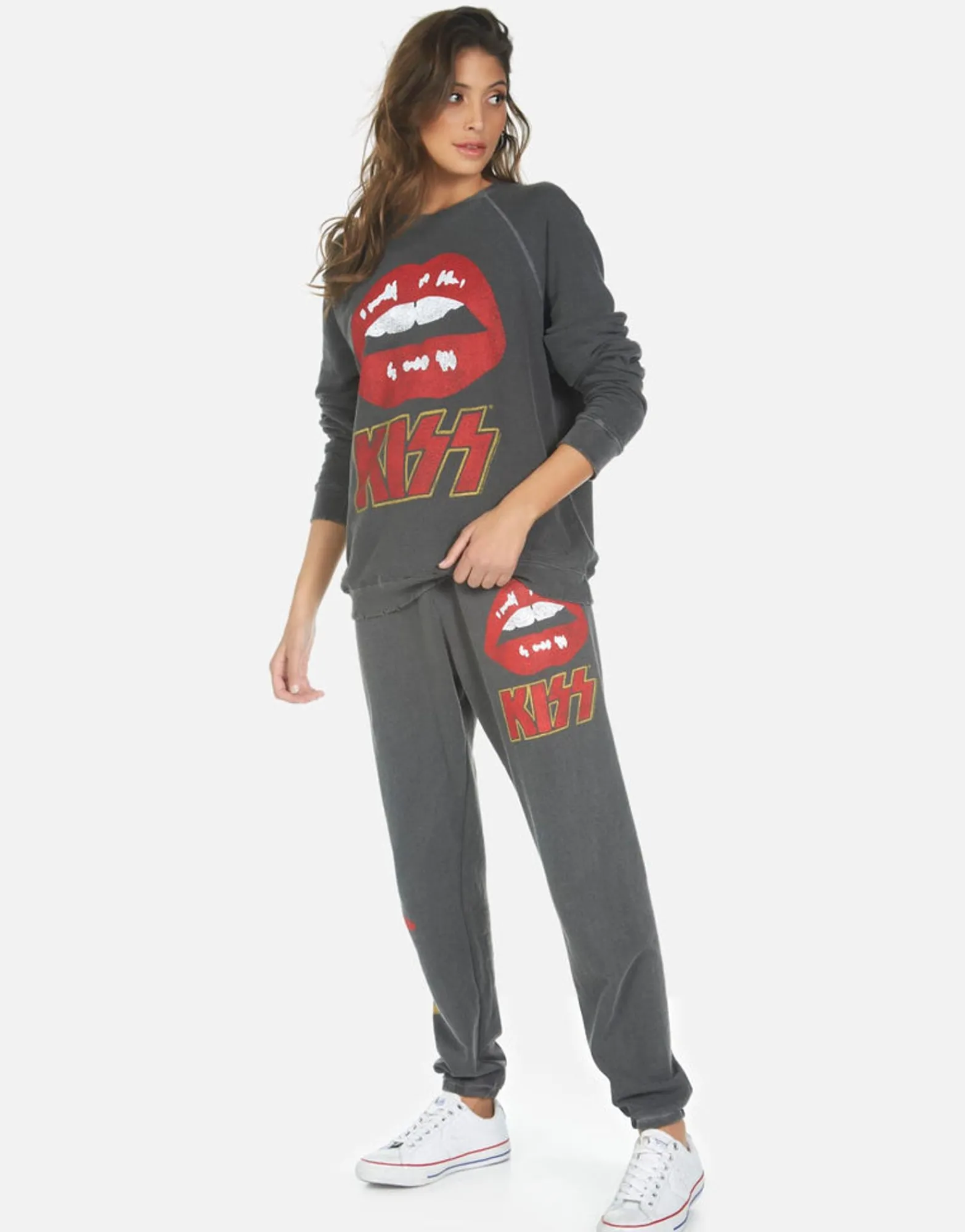 Clearance Tanzy Kiss Lip Women Long Sweatpants