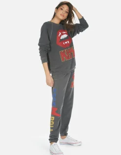 Clearance Tanzy Kiss Lip Women Long Sweatpants