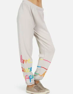 Store Tanzy Love Peace Happiness Women Long Sweatpants