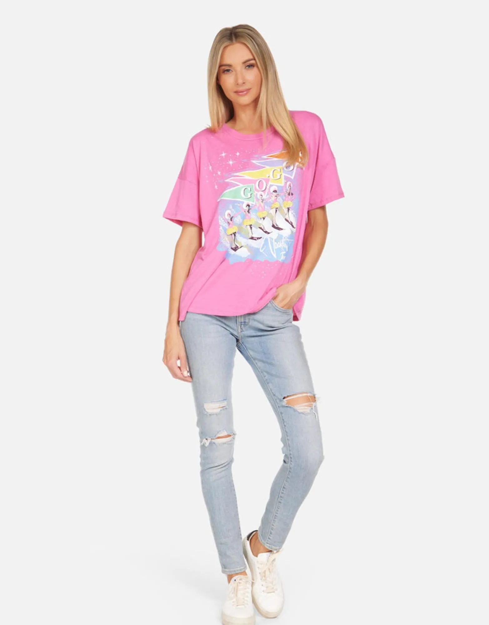 Cheap The Go-Go'S Vacation Tour Boyfriend Tee | Liberty By Women Short Sleeve
