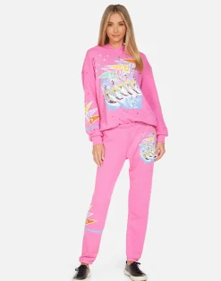 Best The Go-Go'S Vacation Tour Pink Hoodie | Harmony By Women Hoodies