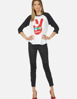 Shop The Police Ghost In The Machine Vintage Baseball Tee By Women Short Sleeve