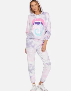 Flash Sale Tie Dye Tongue Sweatpants | Brynn By Women Long Sweatpants