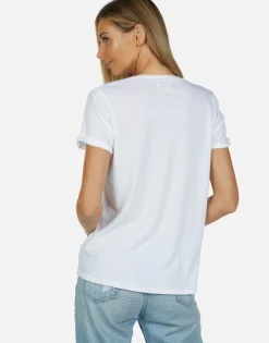 Flash Sale Tie Dye Tongue Vintage S/S Roll Up Tee | Edda By Women Short Sleeve