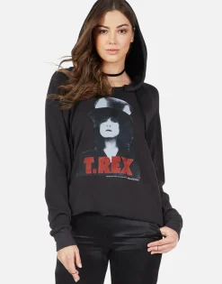 Fashion T-Rex The Slider Pullover Hoodie W/ Side Zippers - Corbin Women Hoodies