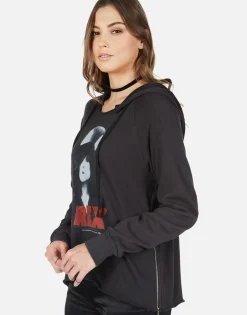 Fashion T-Rex The Slider Pullover Hoodie W/ Side Zippers - Corbin Women Hoodies