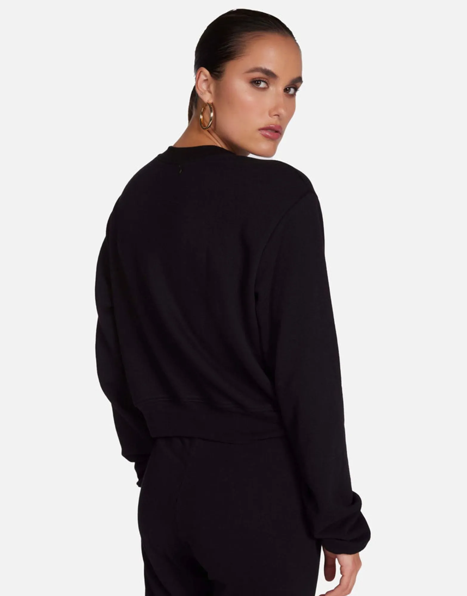 Sale Vampire Lip Crop Pullover In | Spalding X By Women Long Sleeve
