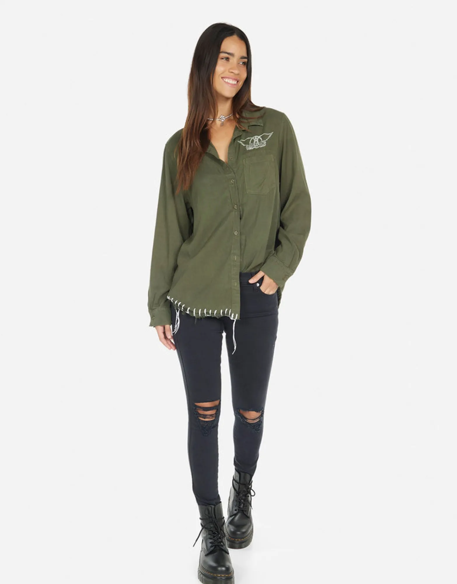Cheap Vintage Aerosmith Shirt | Sloane By Women Long Sleeve