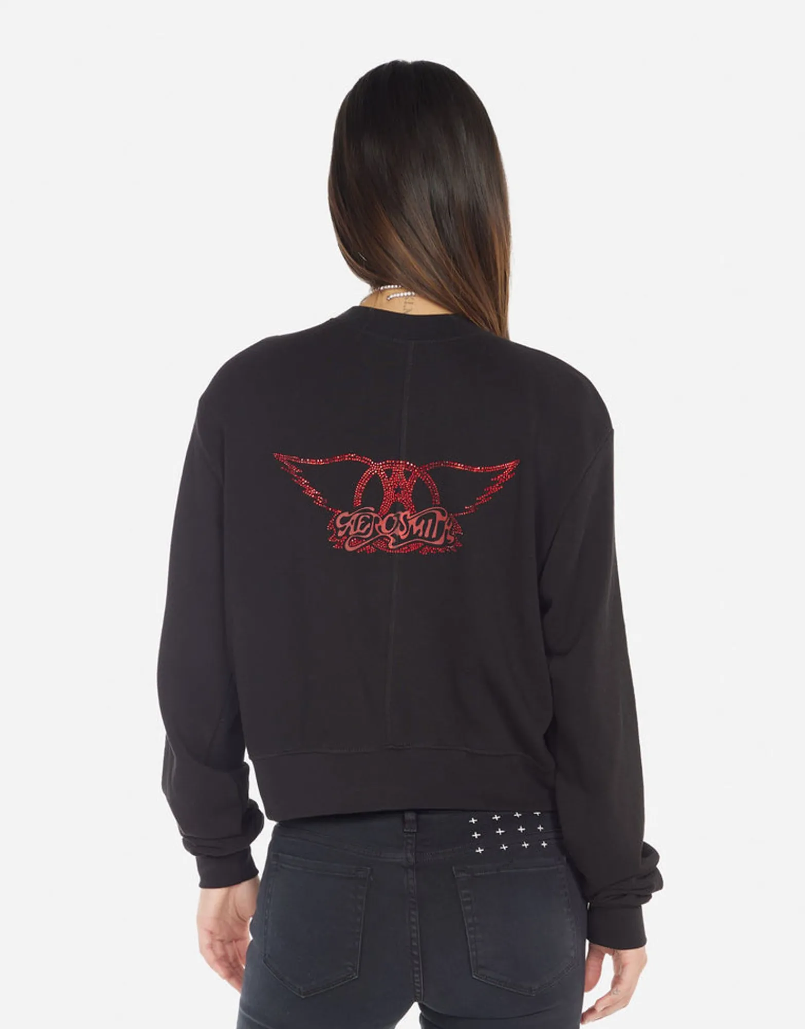 Best Vintage Aerosmith Women'S Sweatshirt | Spalding By Women Long Sleeve
