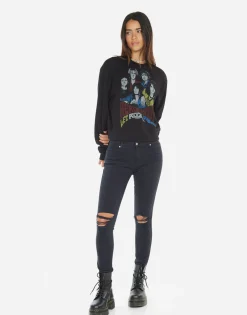 Best Vintage Aerosmith Women'S Sweatshirt | Spalding By Women Long Sleeve