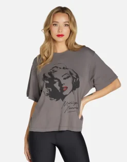 Cheap Vintage Marilyn Monroe Women'S Tee In Lt Onyx | Rue By Women Short Sleeve