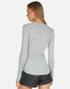 Shop Vintage Peace Fitted Top In | Kaylee X By Women Long Sleeve