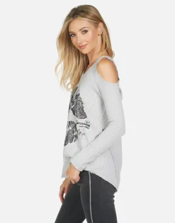 Flash Sale Vinyl Lip Fitted Thermal Top | Alison X By Women Long Sleeve