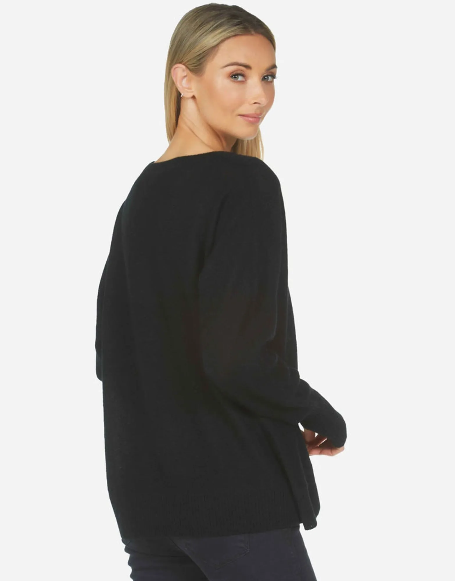 Sale White Mouth Cashmere Sweater In | Ladona X By Women Sweaters & Knits
