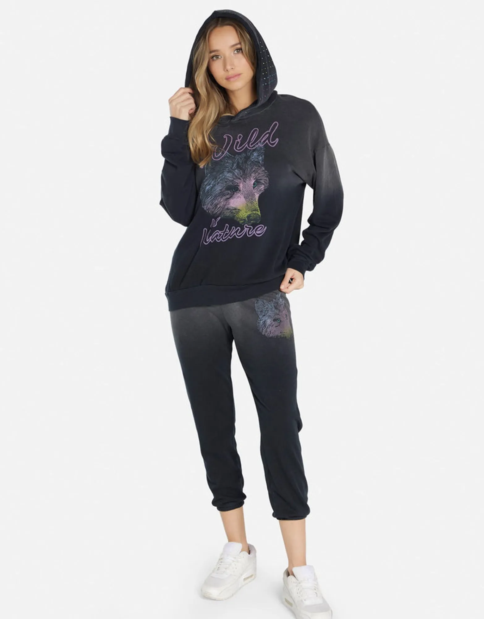 Clearance Wild Wolf Crop Sweatpant In | Alana By Women Crop Sweatpants