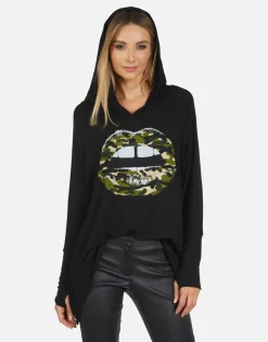 Shop Wilma Camo Lip Women Hoodies
