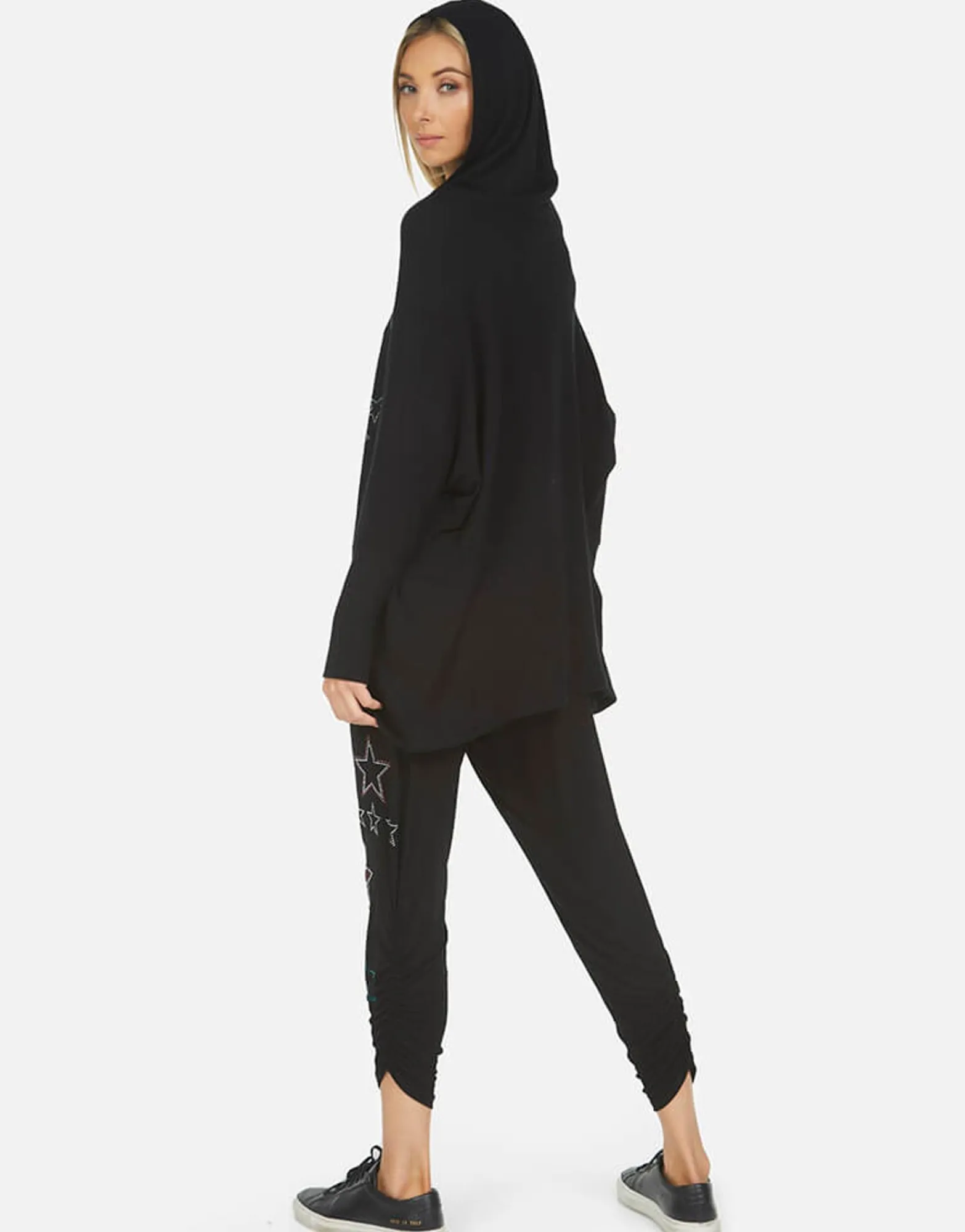 Clearance Wilma Crystal Stars Hoodie Made In Los Angeles California Usa Women Hoodies
