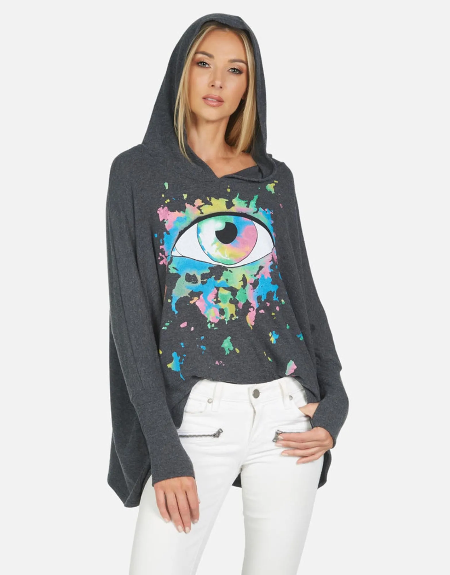 New Wilma Watercolor Eye Women Hoodies