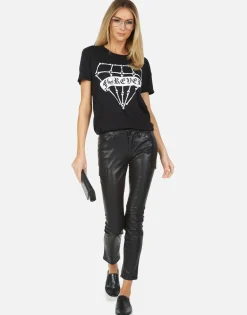 Discount Wolf Bone Diamond Women Short Sleeve