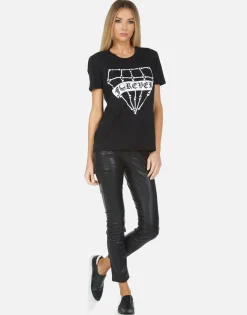 Discount Wolf Bone Diamond Women Short Sleeve