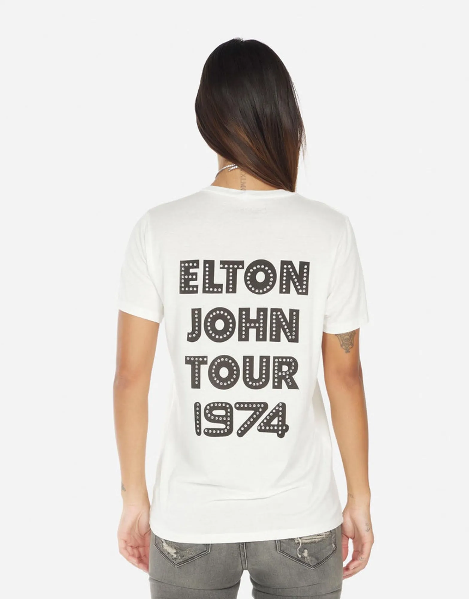 Clearance Wolf Elton John Piano Women Short Sleeve