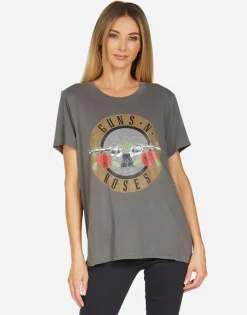Outlet Wolf Guns N' Roses Women Short Sleeve