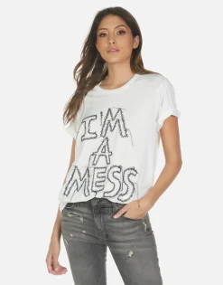 Outlet Wolf I'M A Mess Women Short Sleeve