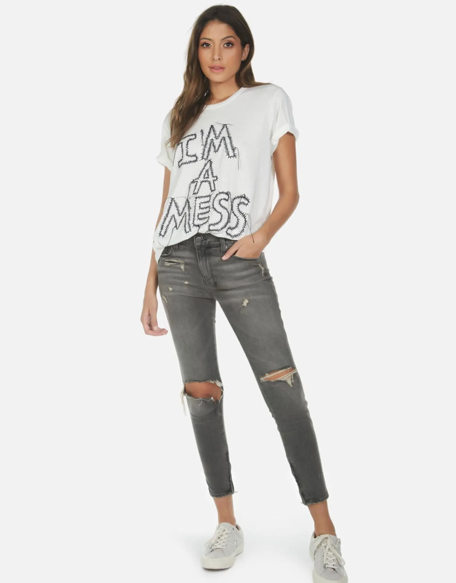Outlet Wolf I'M A Mess Women Short Sleeve