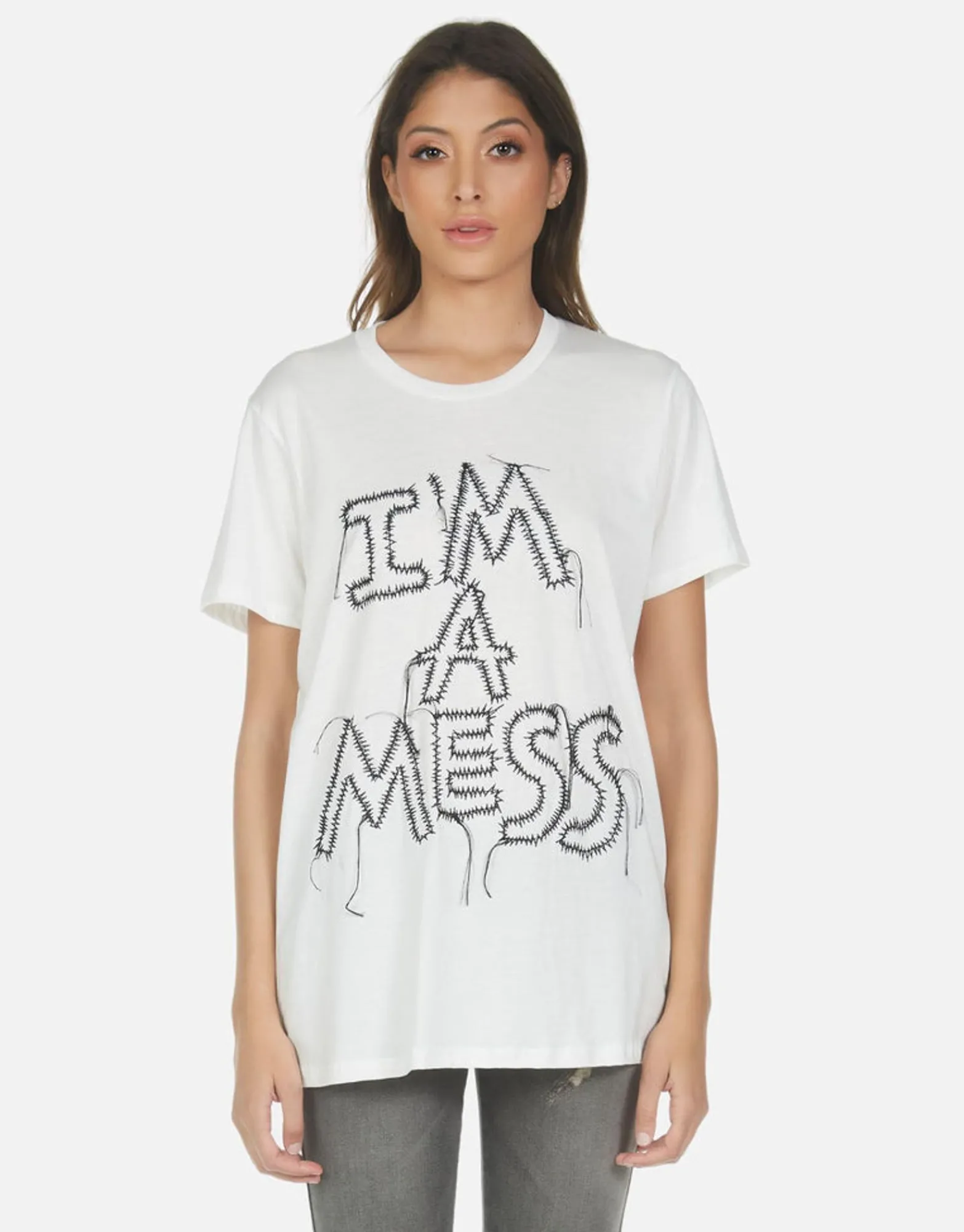 Outlet Wolf I'M A Mess Women Short Sleeve