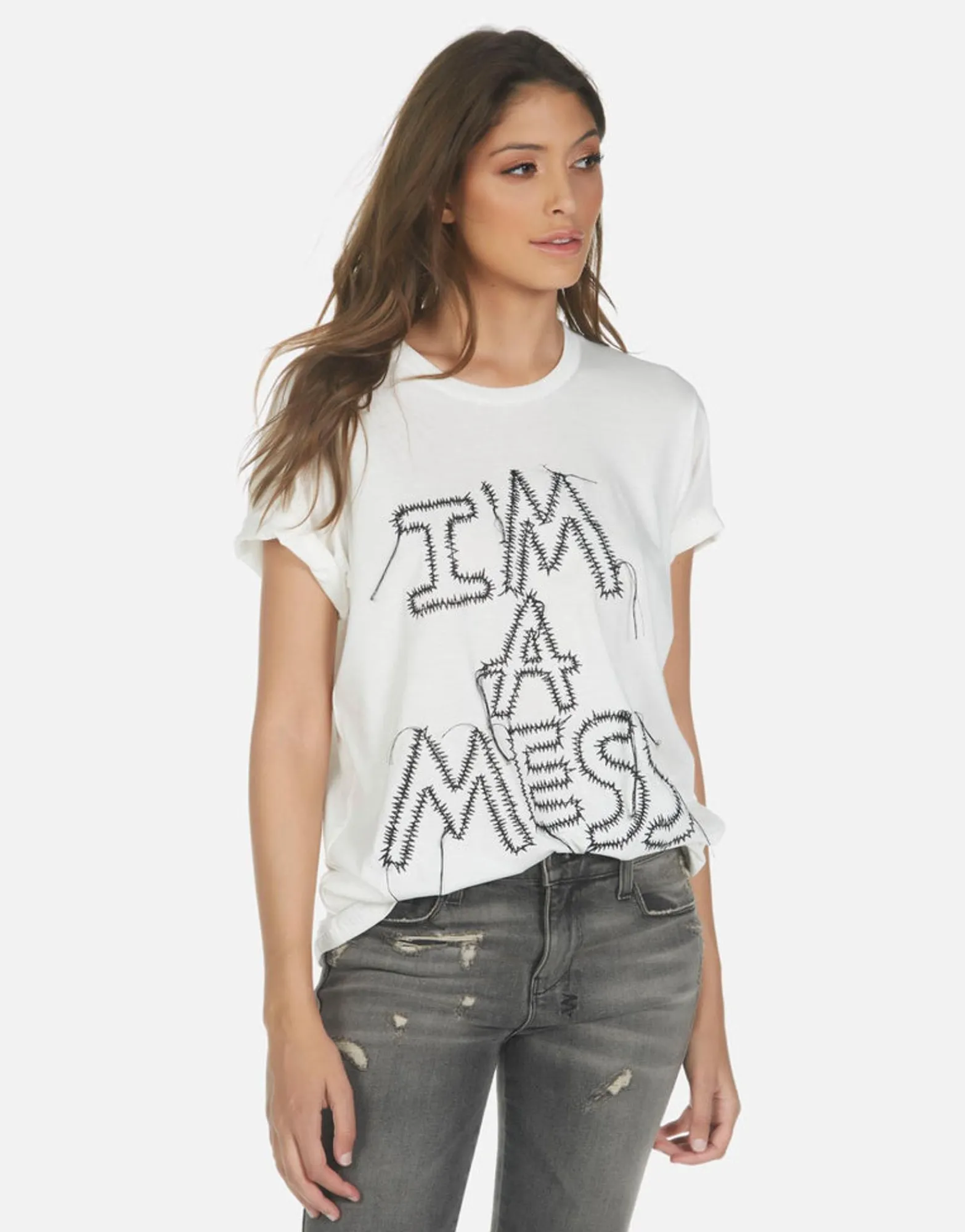 Outlet Wolf I'M A Mess Women Short Sleeve