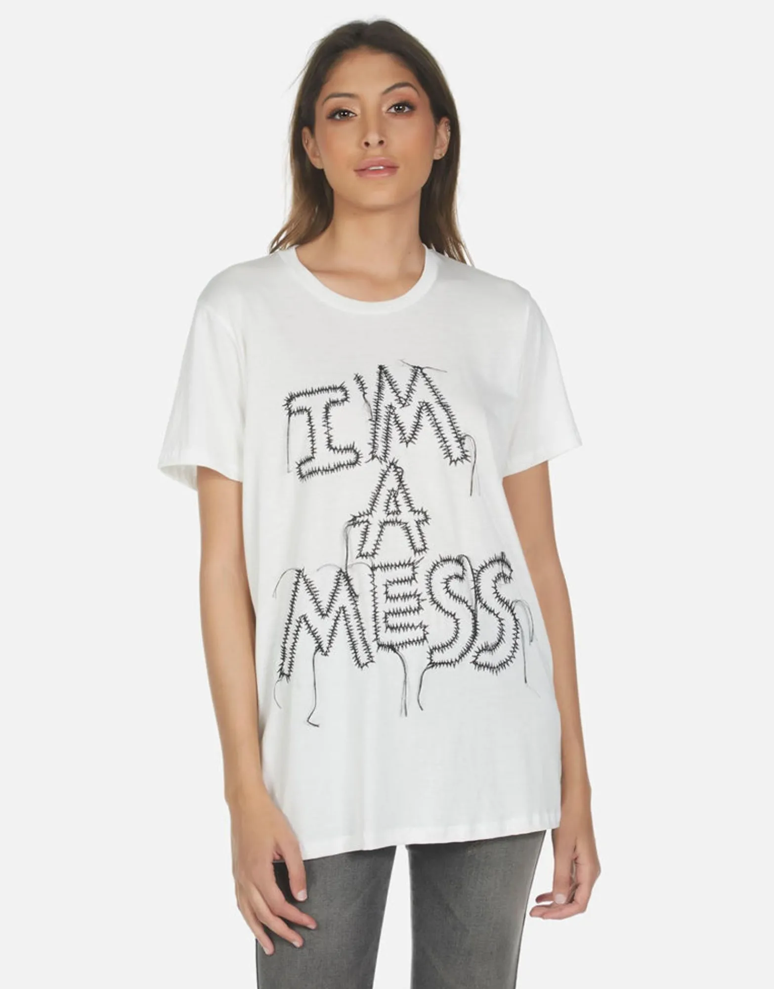 Outlet Wolf I'M A Mess Women Short Sleeve