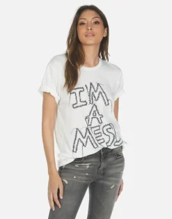 Outlet Wolf I'M A Mess Women Short Sleeve
