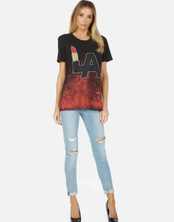 Best Wolf La Lipstick Women Short Sleeve