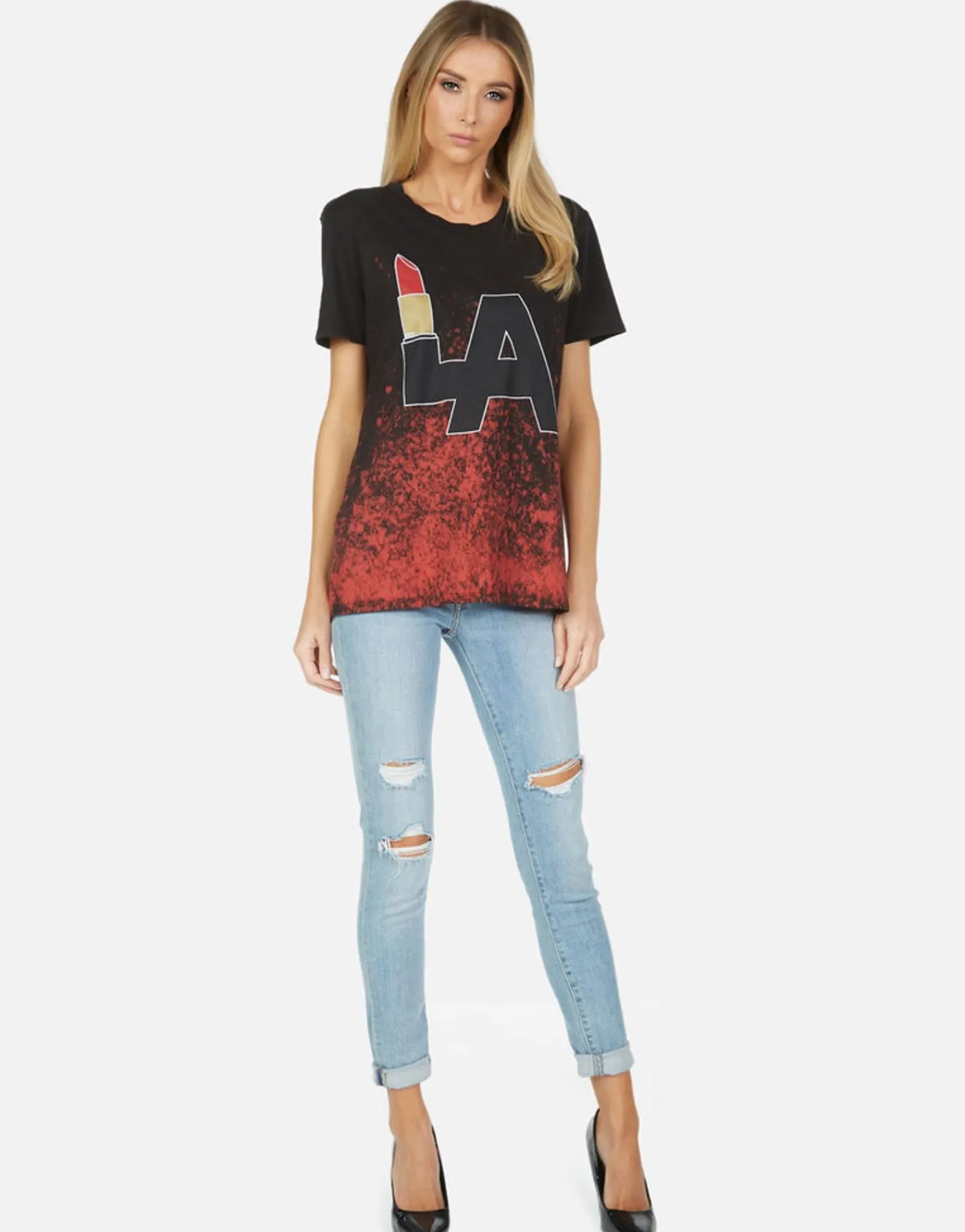 Best Wolf La Lipstick Women Short Sleeve