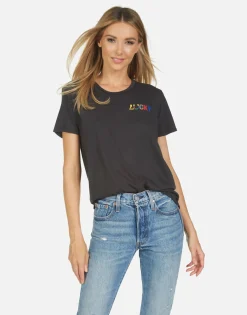 Cheap Wolf Lucky Happy Face Women Short Sleeve