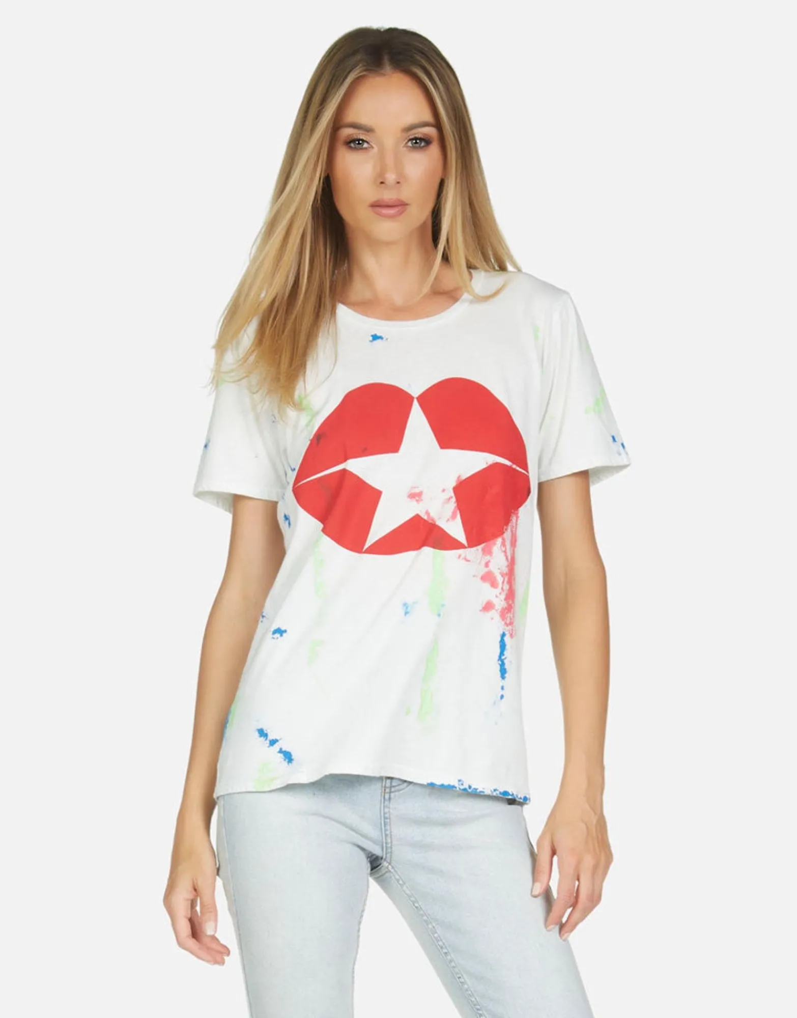 Clearance Wolf Star Kiss Women Short Sleeve