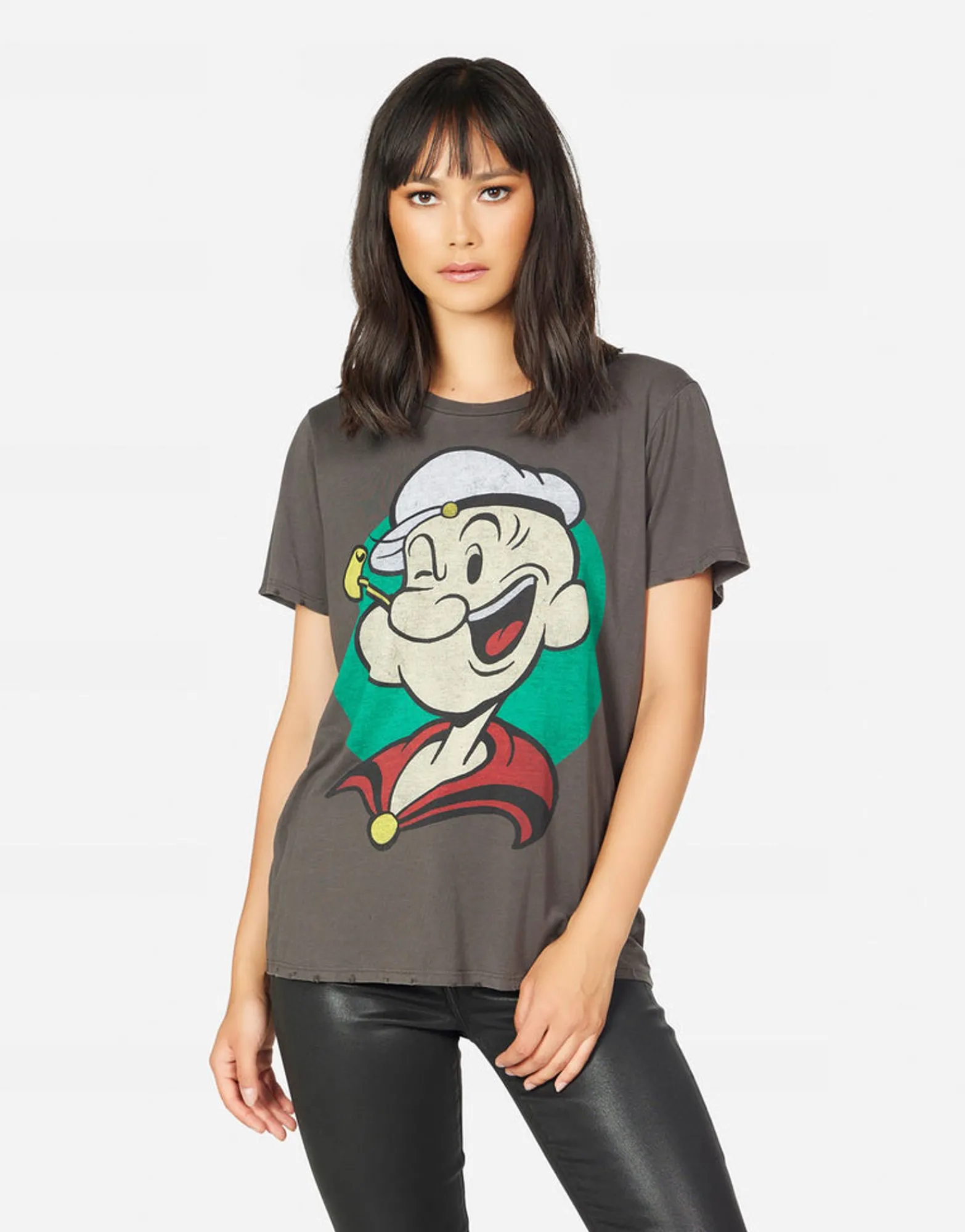 Best Wolf Vintage Popeye Women Short Sleeve