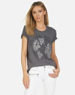 Best Wolf World Needs Love Women Short Sleeve