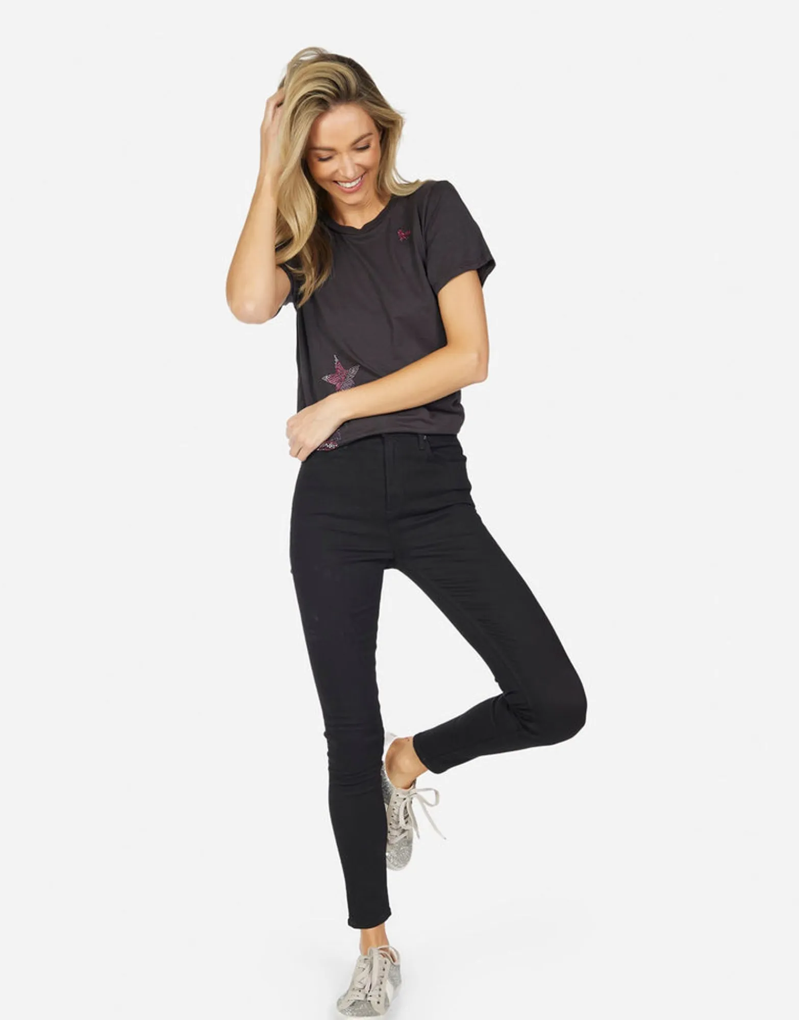 New Wolf X Crystal Elements Women Short Sleeve