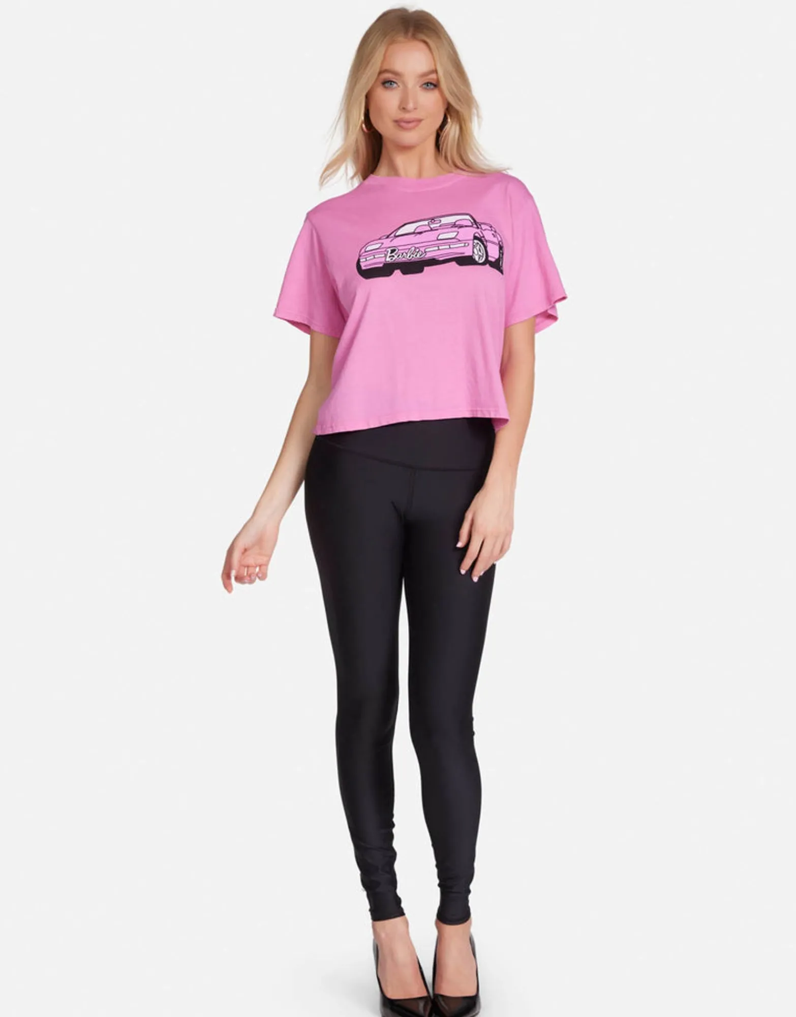 Best Sale Women'S Barbie Convertible Crop Tee In | Rue By Women Short Sleeve