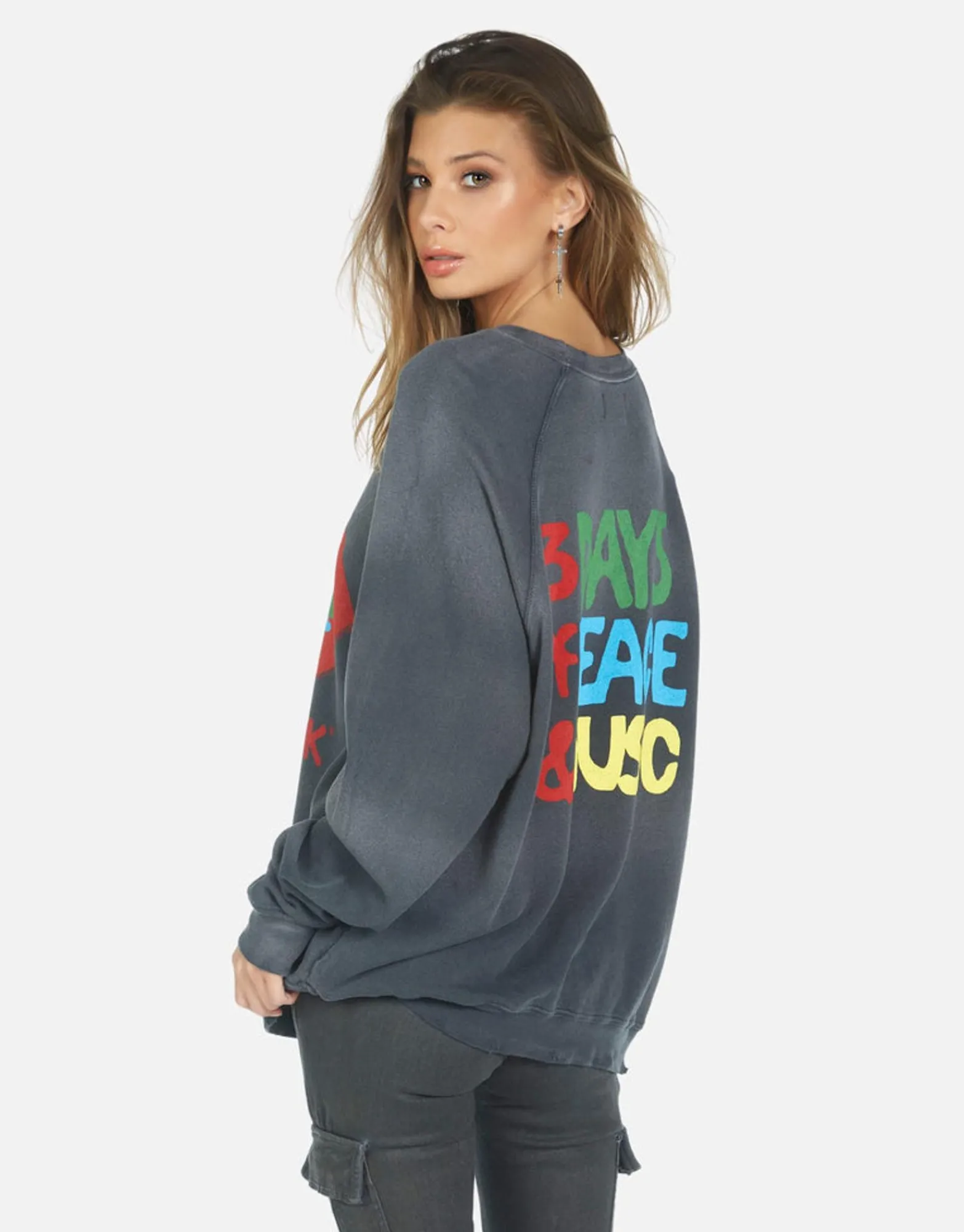 Online Woodstock Lip 3 Days Of Peace Pullover | Anela By Women Long Sleeve