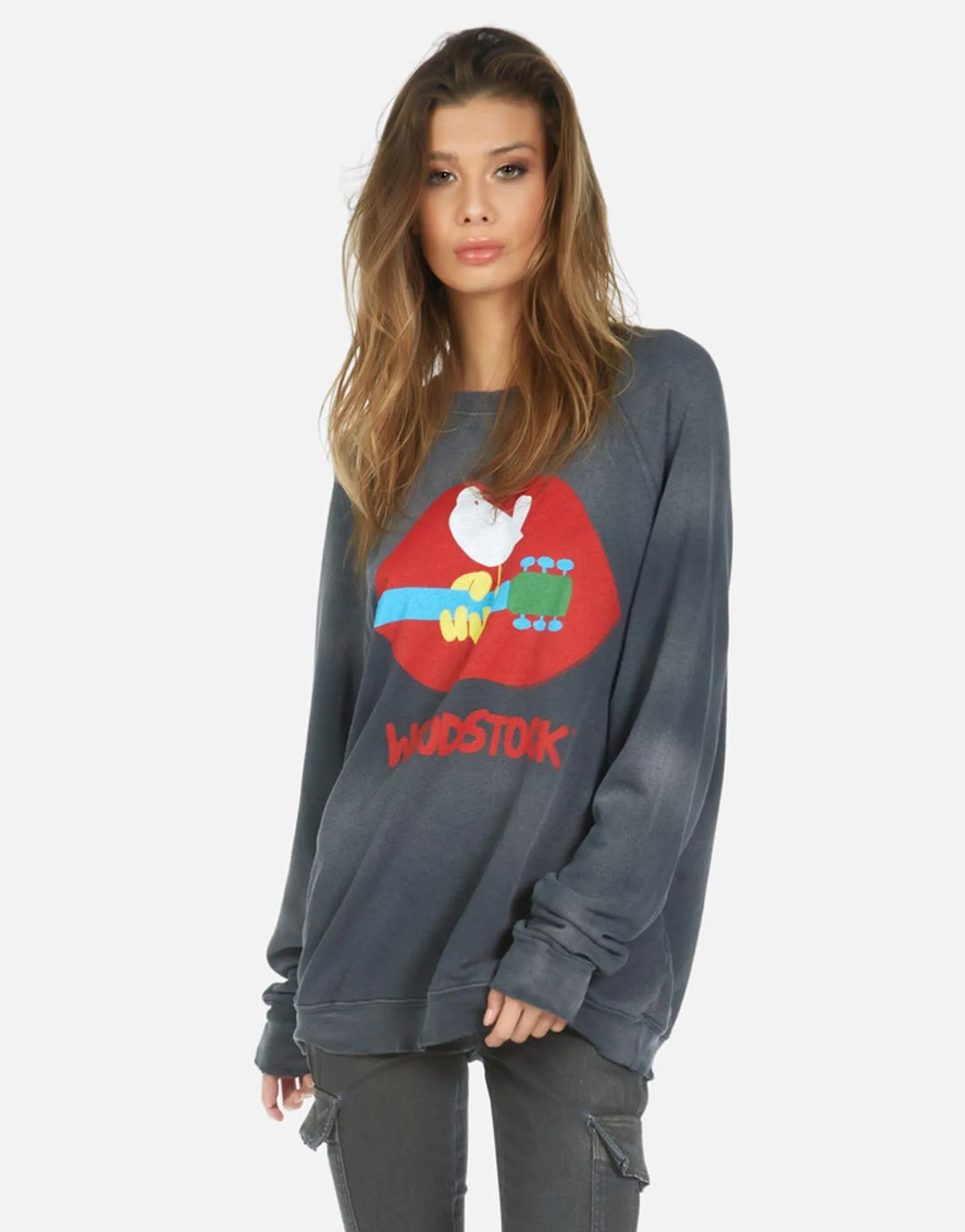 Online Woodstock Lip 3 Days Of Peace Pullover | Anela By Women Long Sleeve