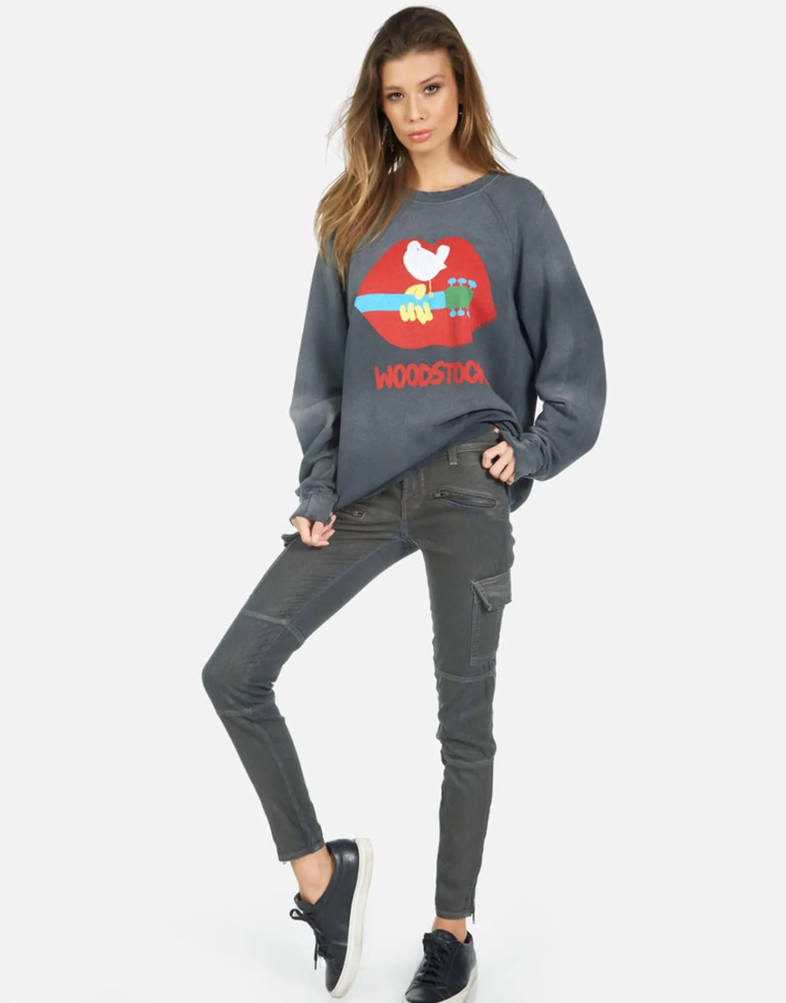 Online Woodstock Lip 3 Days Of Peace Pullover | Anela By Women Long Sleeve