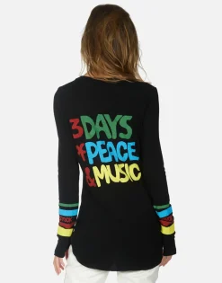 New Woodstock Lip 3 Days Of Peace Fitted Top | Mckinley By Women Long Sleeve