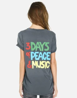 Online Woodstock Lip Boyfriend Tee | Wolf By Women Short Sleeve